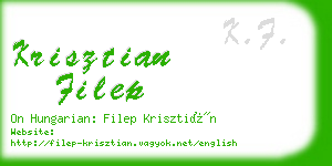 krisztian filep business card